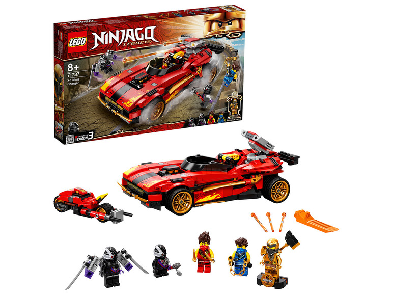 Gehe zu Vollbildansicht: LEGO® NINJAGO 71737 »X-1 Ninja Supercar« - Bild 9