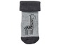 Graue Babysocken mit Giraffenmuster