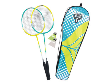 3x Federball Tasche Badminton-Set Family 2x Schläger 