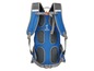 Blauer Rucksack mit Air Stream System.