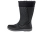 Schwarze Gummistiefel mit Fleece-Futter