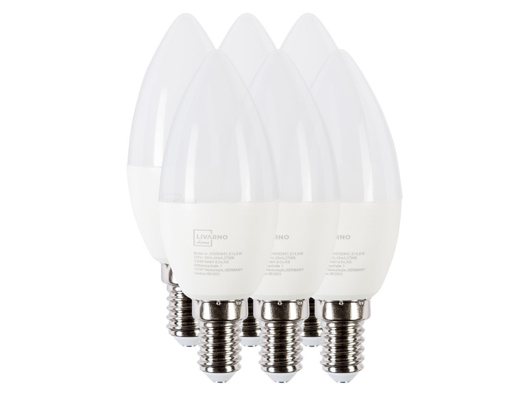 Gehe zu Vollbildansicht: LIVARNO HOME Leuchtmittel LED 6er Sparpack, nicht dimmbar - Bild 1