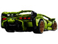 Lego Technic Lamborghini Sian, grünes Sportwagenmodell mit goldenen Felgen