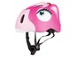 Rosa Kinderfahrradhelm mit Pferdemotiv.