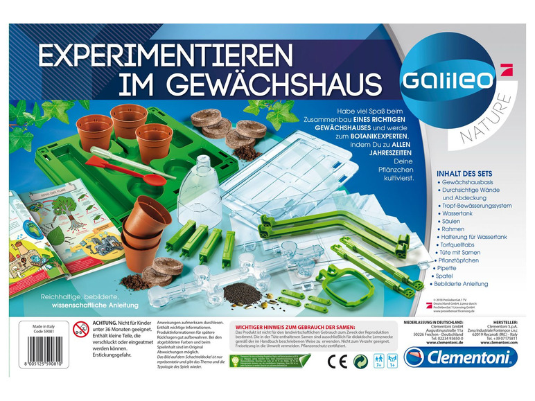 Gehe zu Vollbildansicht: Clementoni Gewächshaus »Experimentieren im Gewächshaus«, Bewässerungssystem, ab 7 Jahren - Bild 3