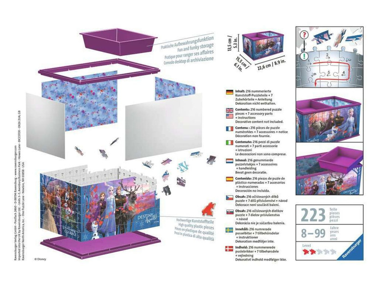 Gehe zu Vollbildansicht: Ravensburger Aufbewahrungsbox - Frozen 2 - Bild 2