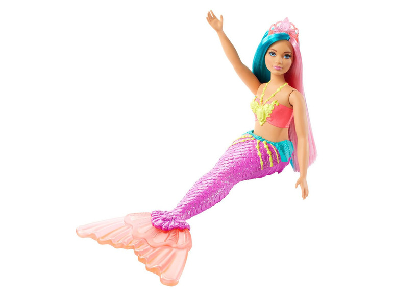 Gehe zu Vollbildansicht: Barbie Dreamtopia Meerjungfrau Puppe (türkis- und pinkfarbenes Haar) - Bild 1