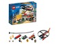 LEGO City Feuerwehr-Set mit Helikopter und Geländewagen.