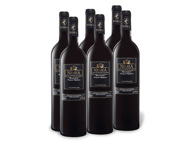 6 x 0,75-l-Flasche Weinpaket Nemea Barrique POP trocken, Rotwein