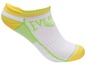 Weiße Everlast Socken mit gelben und grünen Akzenten.