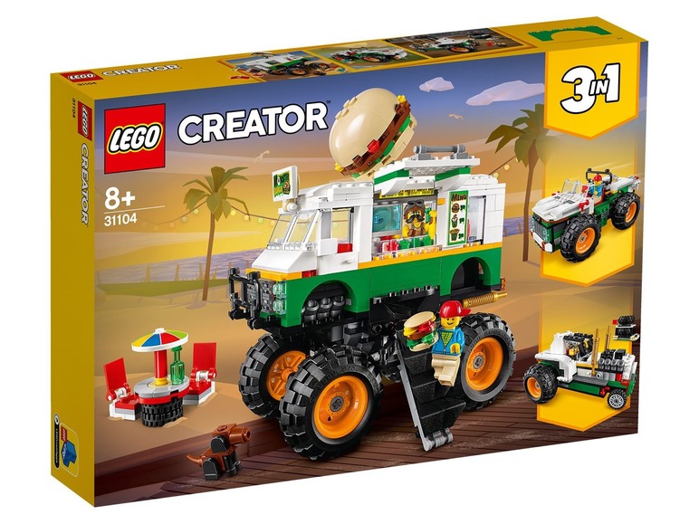 Gehe zu Vollbildansicht: LEGO® Creator 31104 »Burger-Monster-Truck« - Bild 1