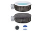 Lay-Z-Spa Bahamas aufblasbares Whirlpool mit Abdeckung, Pumpe und Filter.