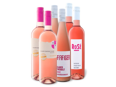 6 x 0,75-l-Flasche Weinpaket Österreich Vielfalt Rosé entdecken