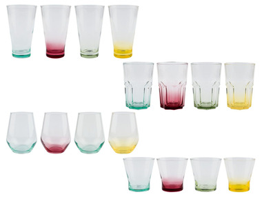ERNESTO® Gläser Set, 4 Stück, farbig