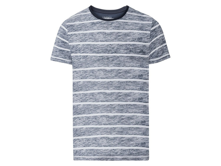 Ein gestreiftes T-Shirt mit kurzen Ärmeln von Livergy.