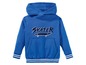 Blauer Hoodie mit Skateboard-Motiv für Jungen.