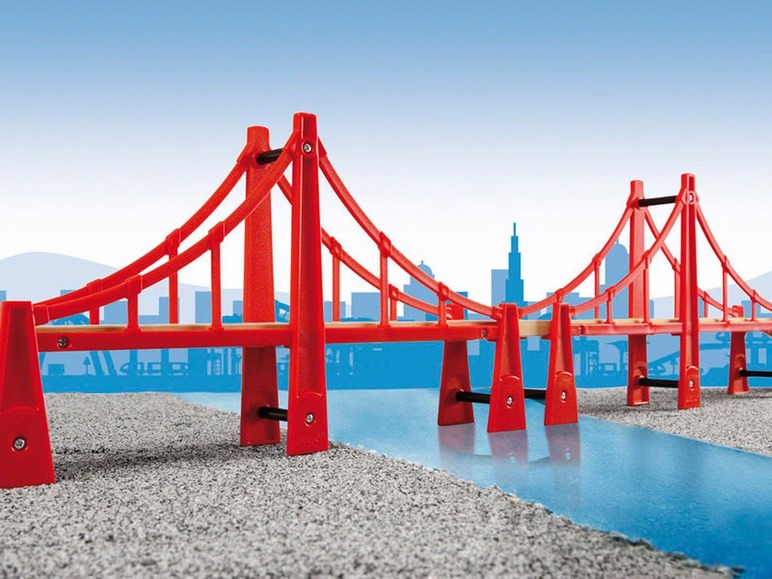Gehe zu Vollbildansicht: BRIO Hängebrücke, Kinderspielzeug, mit 2 Rampengleisen, ab 3 Jahren - Bild 3