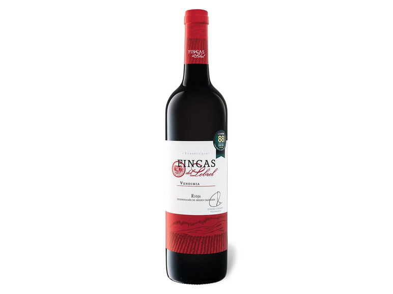 Gehe zu Vollbildansicht: Fincas del Lebrel Tempranillo Rioja DOCa trocken, Rotwein 2019 - Bild 1