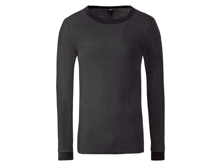 Schwarzes Langarm-Thermo-Unterhemd der Marke Livest.