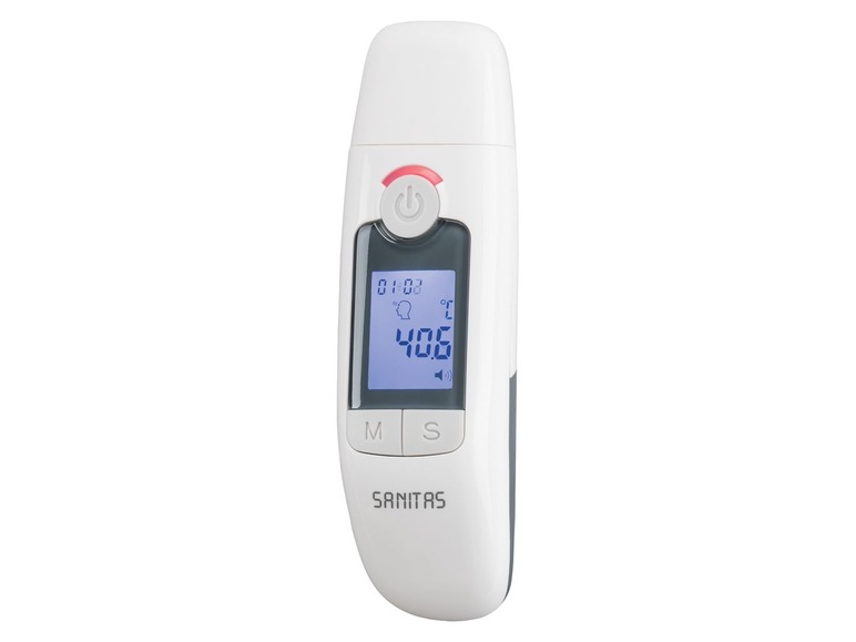 Gehe zu Vollbildansicht: SANITAS Multifunktions-Thermometer, mit 6-in-1-Funktion, 30 Speicherplätze, großes Display - Bild 2