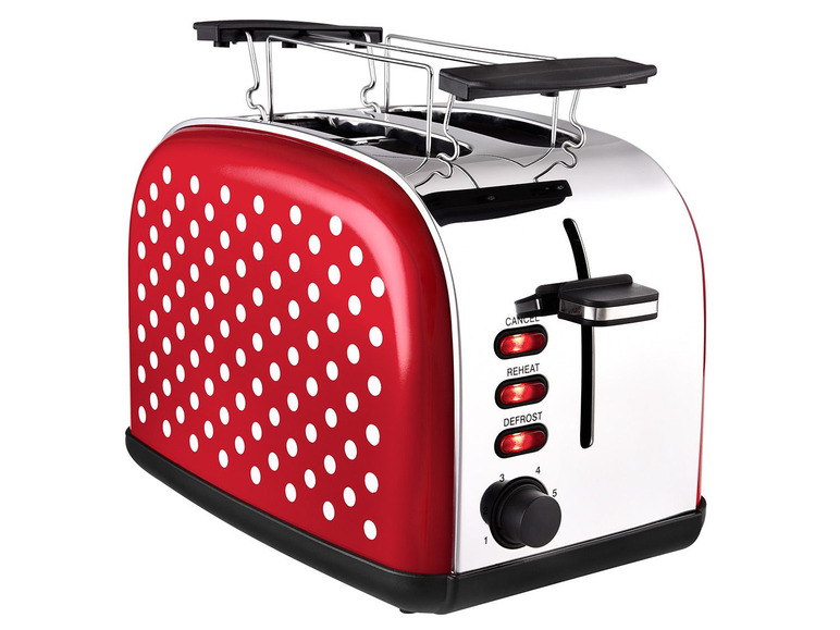 Gehe zu Vollbildansicht: KALORIK Toaster »TKG TO 1045 RWD«, 2 Scheiben, 37 mm Schlitze, 1050 Watt, Brötchenaufsatz - Bild 1