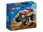 Lego City Monster Truck mit großen Reifen und einer Minifigur.