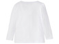 Weißes Langarmshirt für Mädchen.
