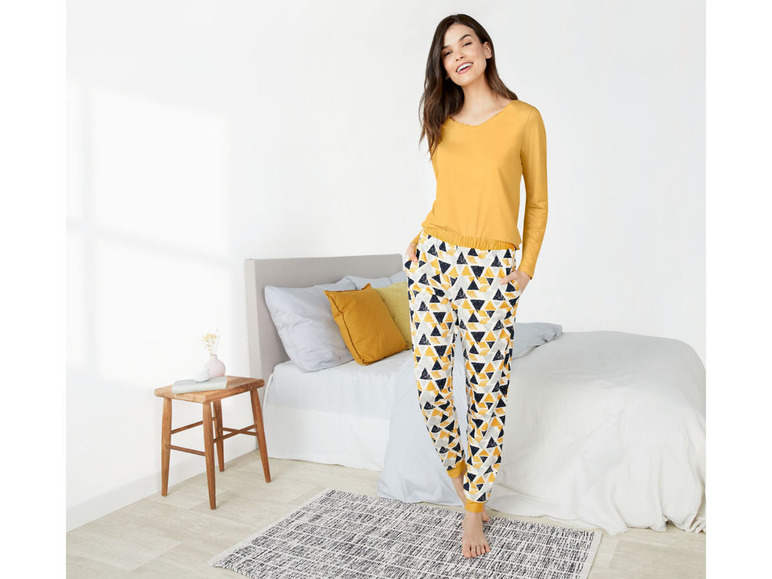 Gehe zu Vollbildansicht: esmara Damen Pyjama, mit Baumwolle - Bild 9