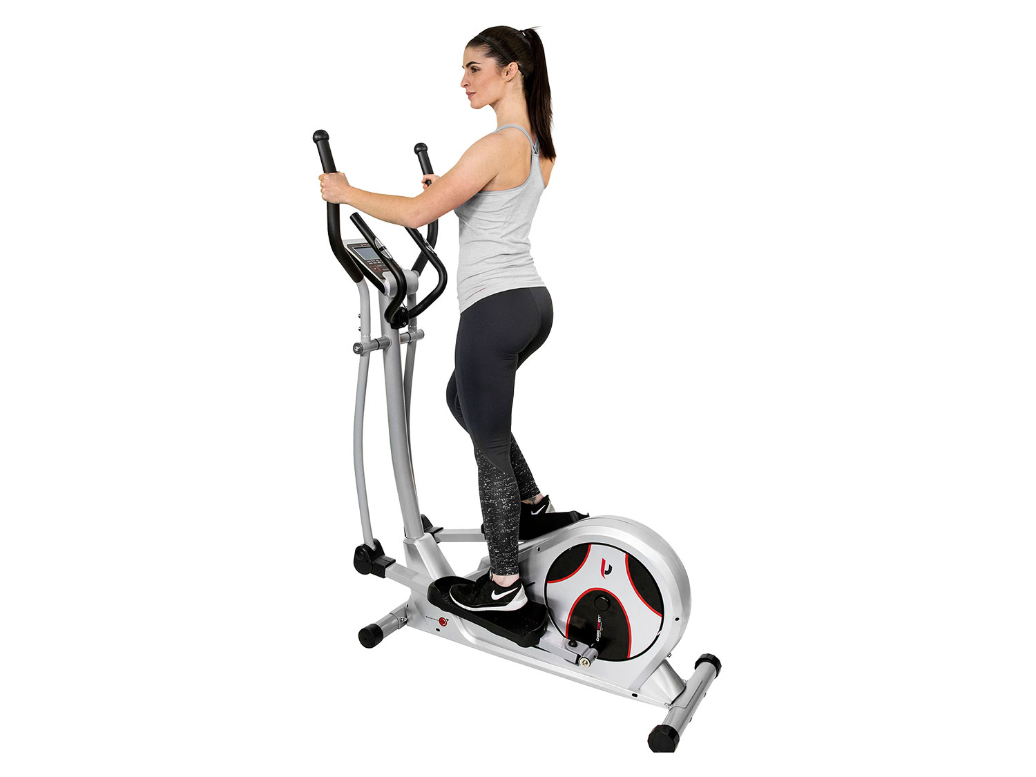 Thumbnail - Christopeit Sport Crosstrainer EL 5000 Pro (Empfänger für drahtlosen Pulsmessgurt im Computer enthalten) (Silber)