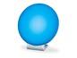 Beurer Lichttherapie-Lampe mit runder Form und blauer Farbe.