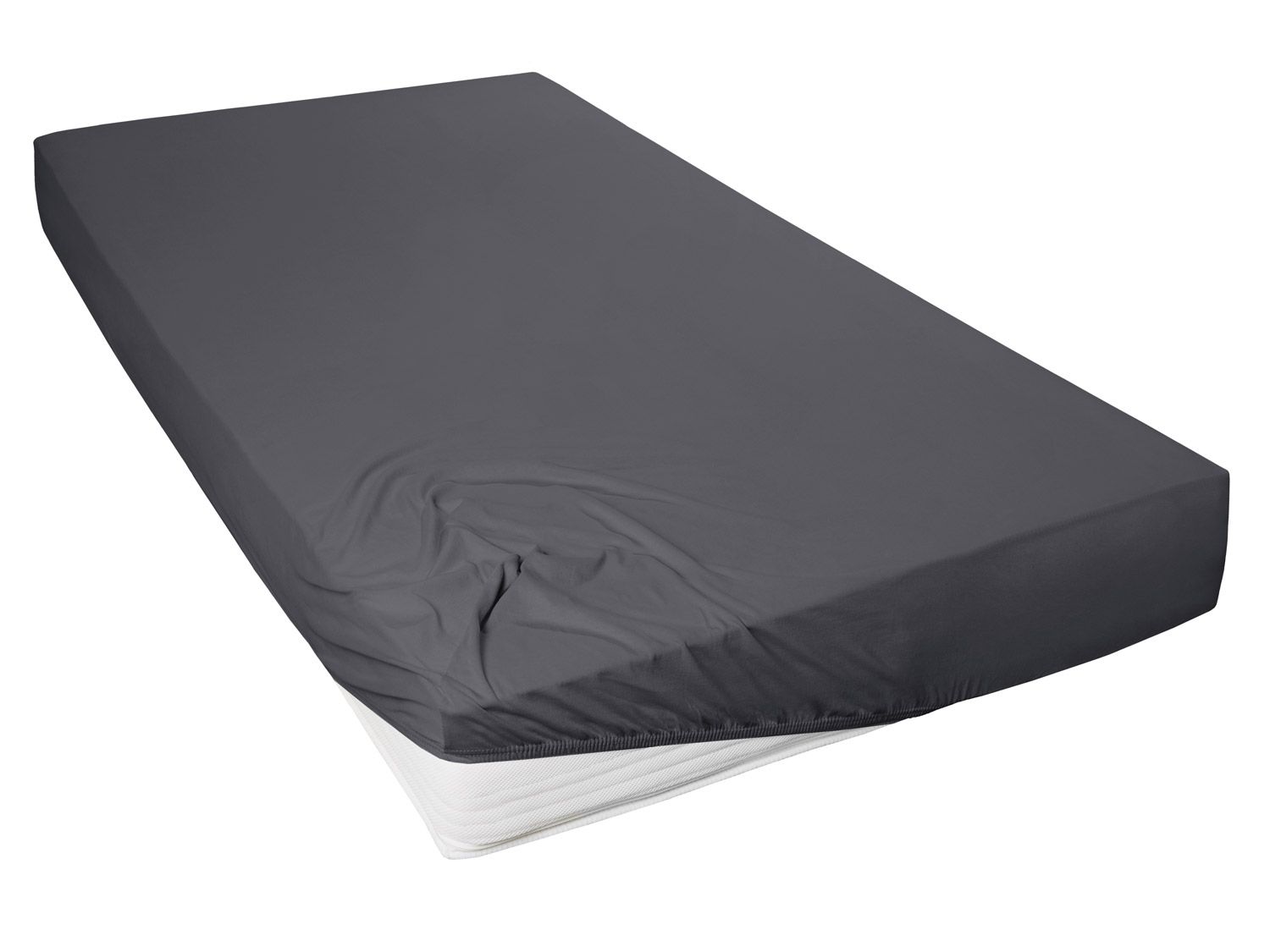 Primera Mako-Feinjersey Spannbetttuch (Anthrazit, 140 – 160 x 200 cm) | 04002895121552