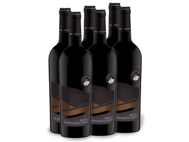 6 x 0,75-l-Flasche Weinpaket Refosco dal Peduncolo Friuli Grave DOP trocken, Rotwein