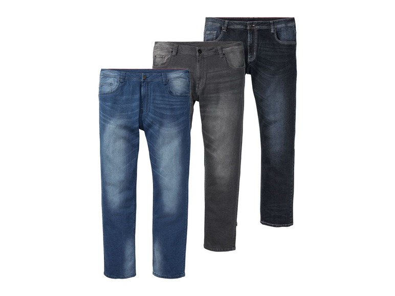 Gehe zu Vollbildansicht: LIVERGY® Jeans Herren, YKK-Reißverschluss, 5-Pocket-Style, hoher Baumwollanteil, elastisch - Bild 1