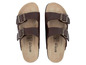 Zwei Paar braune Sandalen mit Schnallen von Natural Walk.