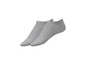 Zwei Paar graue Socken ohne Bund.