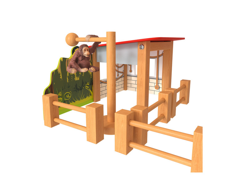 verwendbarer mit Playtive Futterstation zweiseitig Holz Zoogehege,