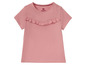 Rosa T-Shirt mit Rüschen für Mädchen von Lupilu.