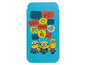 Eine blaue Handyhülle mit Minions und Bananen.