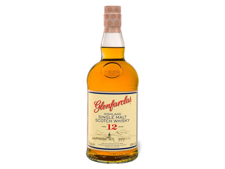Highland Single 12 Scotch Whisky Vol 43% Glenfarclas Geschenkbox Malt Jahre mit