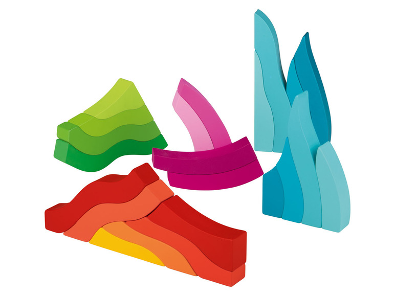 Gehe zu Vollbildansicht: PLAYTIVE® Holz Spielzeug Montessori, regenbogenfarben - Bild 13