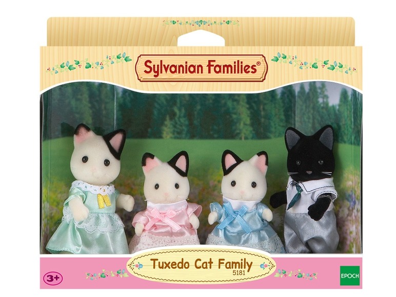 Gehe zu Vollbildansicht: Sylvanian Families Tuxedo Katzen: Familie Schwarzohr - Bild 2