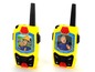 Zwei gelbe Walkie-Talkies mit Bildern von Feuerwehrmann Sam.