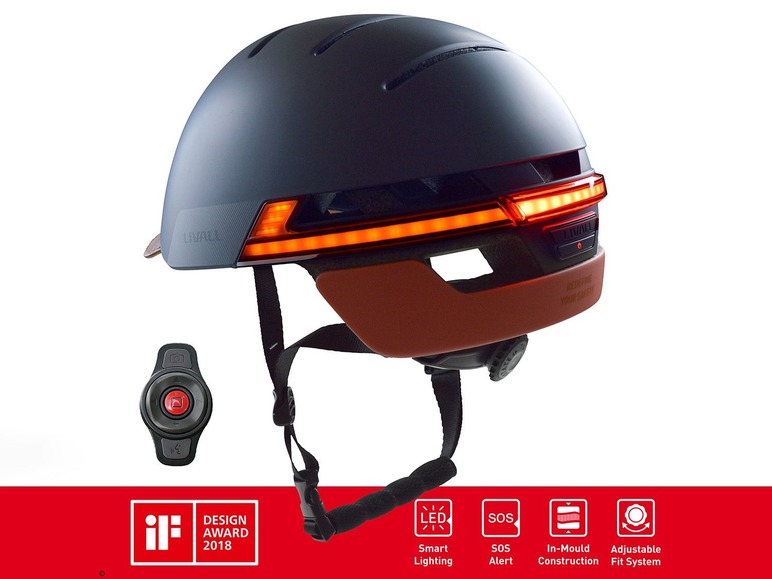 Gehe zu Vollbildansicht: Livall Fahrradhelm »Helmet Bh51T«, LED Lichtsystem, SOS Alarm, Blinkerfunktion - Bild 11