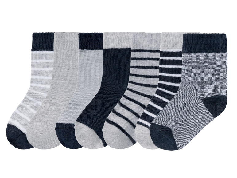 Gehe zu Vollbildansicht: lupilu® Kleinkinder Jungen Socken, 7 Paar, mit Bio-Baumwolle - Bild 20