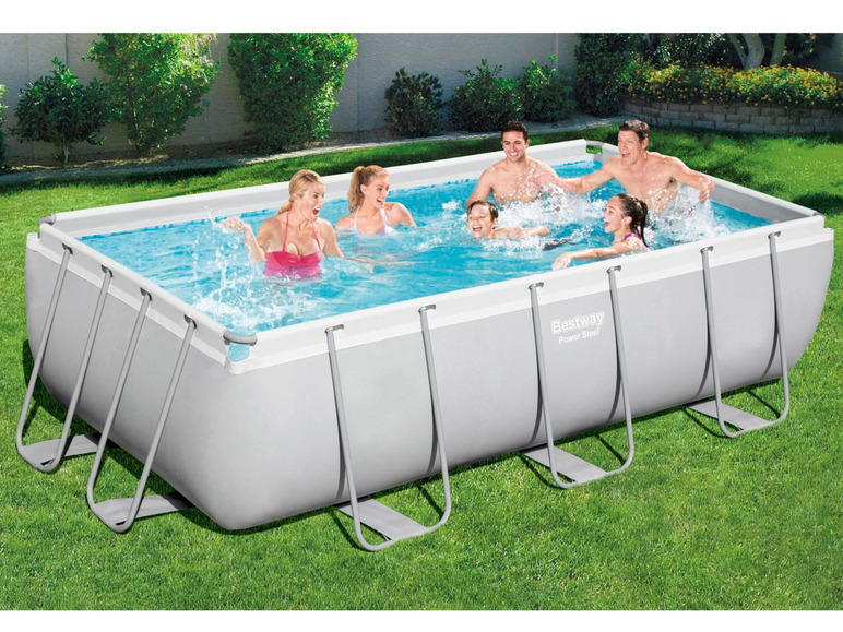 Gehe zu Vollbildansicht: Bestway Power Steel™ Frame Pool Komplett-Set, eckig - Bild 12