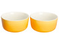 Zwei gelbe Le Creuset Schüsseln