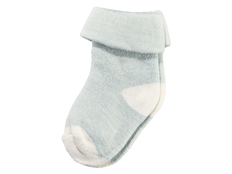 Gehe zu Vollbildansicht: LUPILU® Baby Socken Jungen, Vollplüsch, mit Bio-Baumwolle, weicher Umschlagbund, 5 Paar - Bild 3