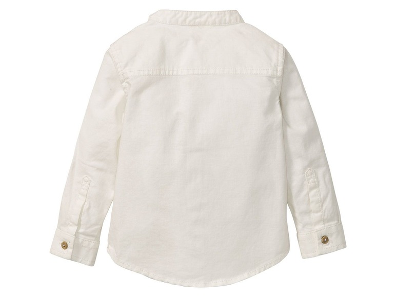 Gehe zu Vollbildansicht: LUPILU® Baby Hemd Jungen, 2 Stück, mit Stehkragen und Knopfleiste, mit Bio-Baumwolle - Bild 5