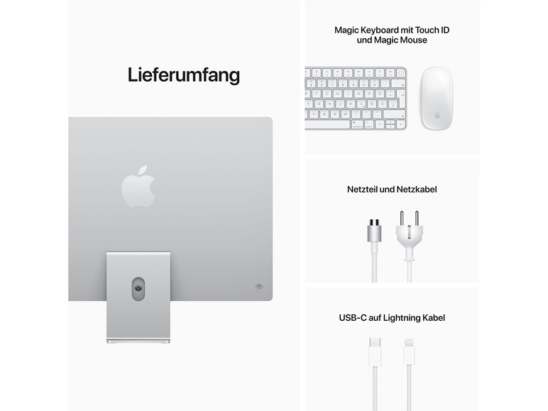 Gehe zu Vollbildansicht: Apple iMac 24" SLv/8C Cpu/8C Gpu/8GB/256GB - Bild 4
