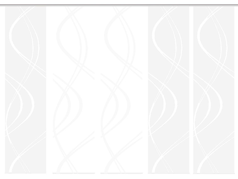 Gehe zu Vollbildansicht: Home Wohnideen Schiebevorhang »Tibero«, Scherli-Schnittverfahren, wollweiß, 60 x 245 cm - Bild 8